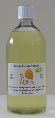 1 Litre Zest-it&reg; Damar Picture Varnish